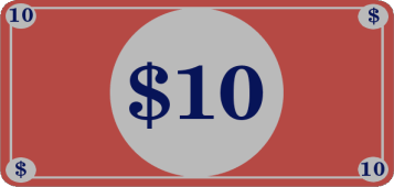 Simple Ten Dollar Bill