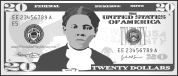 20 Dollars Tubman Colorable