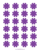 Purple Poker Chips