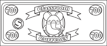 Classroom Currency $700 to color