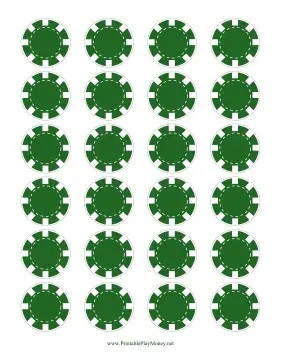 Green Poker Chips