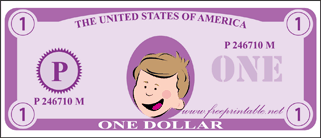 Mini-Play Money Purple