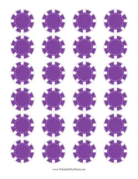 Purple Poker Chips