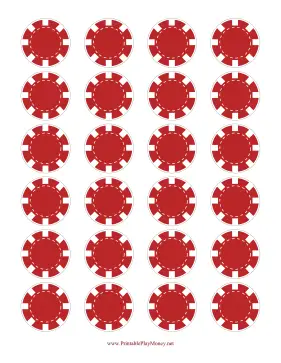 Red Poker Chips