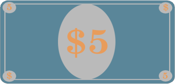 Simple Five Dollar Bill