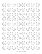 10 Euro Cent Coin Outline