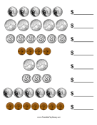 Coin Value Worksheet